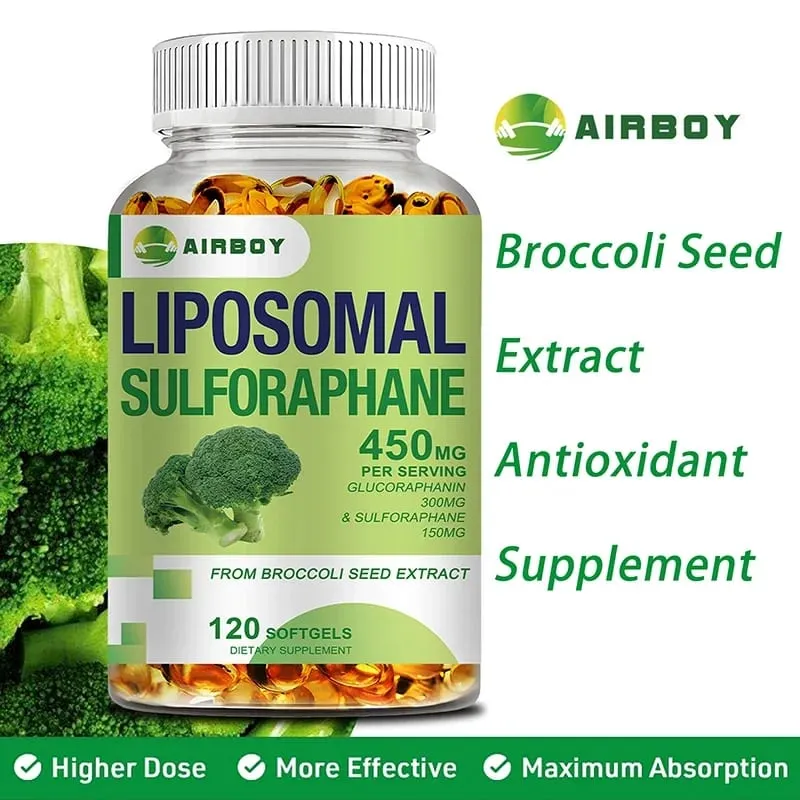 Liposomal Sulforaphane 450mg - Antioxidant Heart Supplement Immunity Boosting — image 4