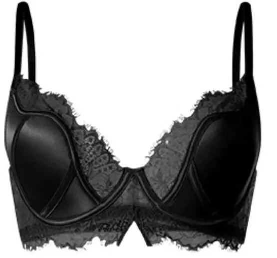 Push Up Bra Wanita Seksi French Lace Minimizer Liputan Penuh Wayarles Nipis Anti Kendur Sokongan Keselesaan Pakaian Dalam S-XL