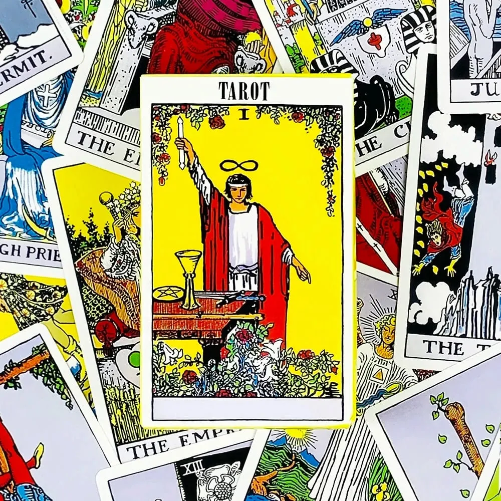 Englisch/Spanisch Version Klassiker The Rider Tarotkarte Vorhersage Weissagung Brettspiel Spielzeug Urlaubsspiele Waite Tarot Deck Booklet — image 2