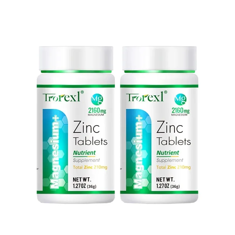 Le meilleur supplément de magnésium et de zinc, 60 comprimés, augmente la vitalité et la santé immunitaire — image 8