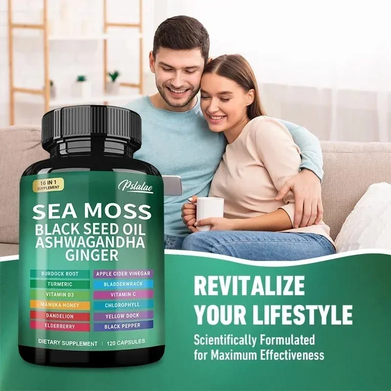 Sea Moss Supplement - Supports Thyroid Health Anti-aging Antioxidant Improve Immunity Detox Beauty Health — image 3
