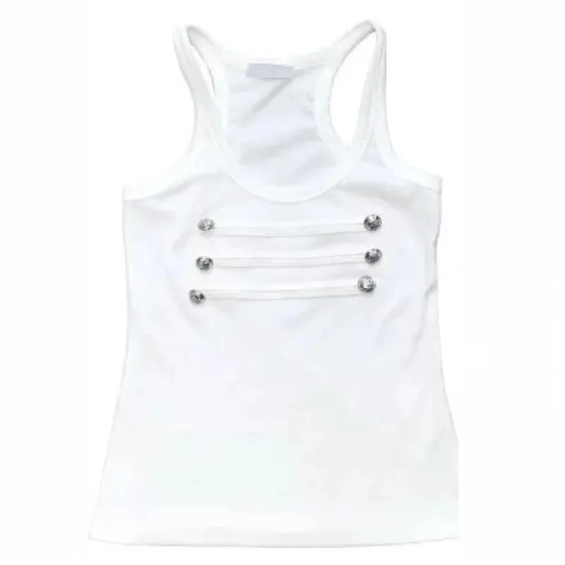 European American Street Style Women Tank Top Summer Vintage Cami Inner Wear Pure Desire Slim Fit High End Unique Design Sleevel — image 5