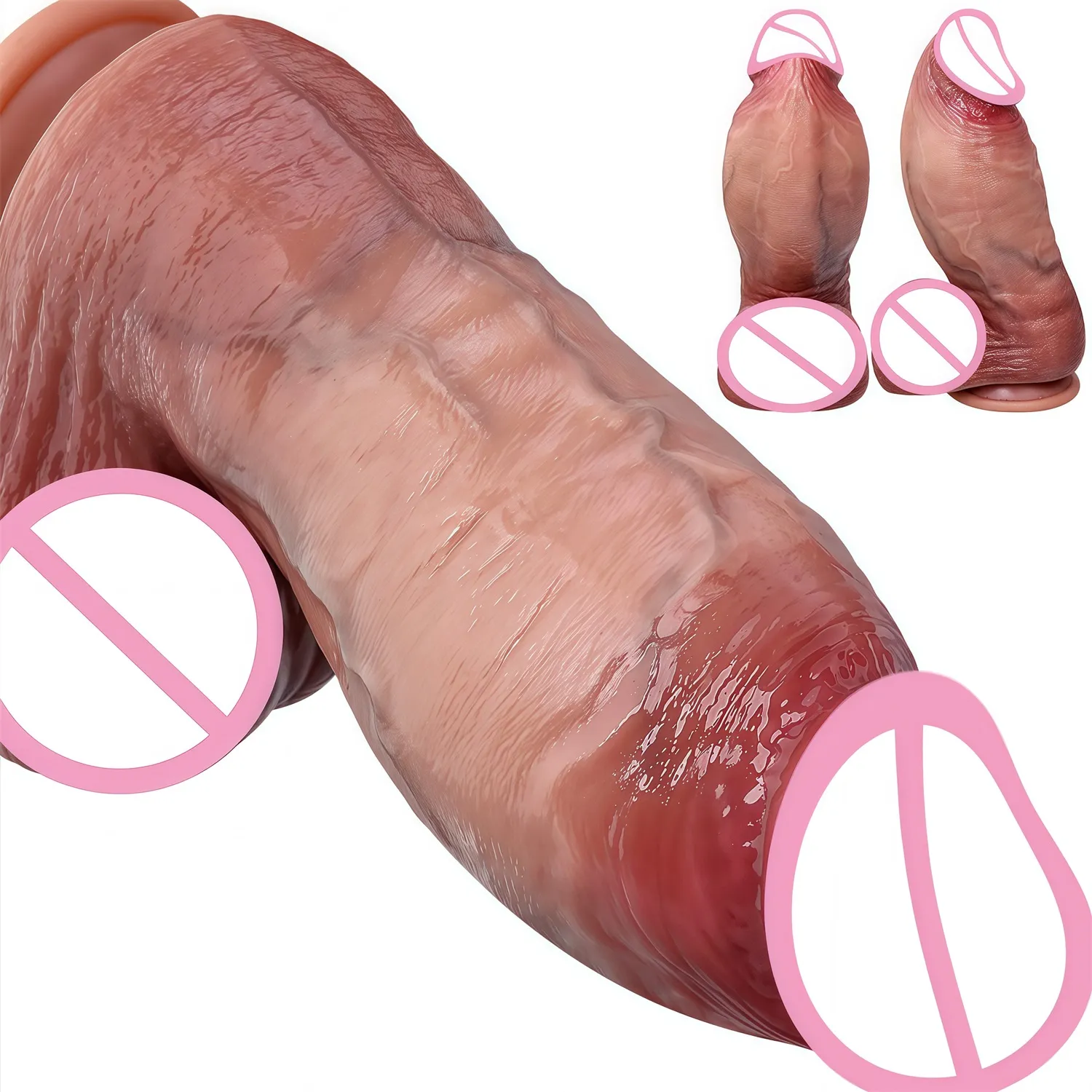 Duże realistyczne silikonowe Dildo z przyssawką punkt G wibratory analne Strapon Dick Butt Plug Masturbat dorosłe zabawki erotyczne dla mężczyzny kobiety — image 1