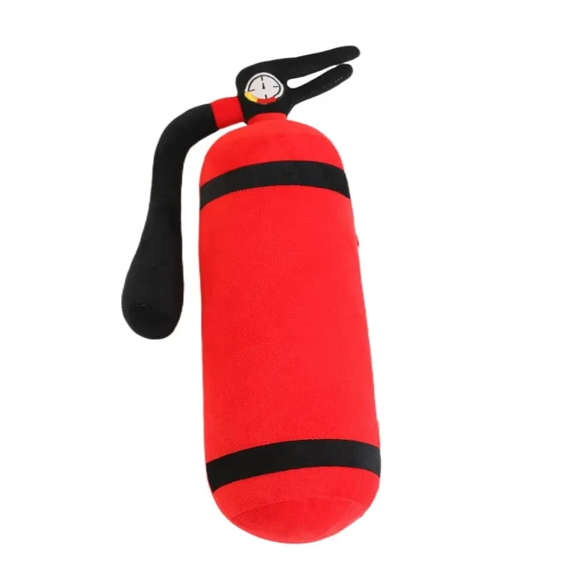 49x18cm Röd Fire Plysch Lång Kudde Fylld Emergency Rescue Brandman Brandman Verktyg Män Present