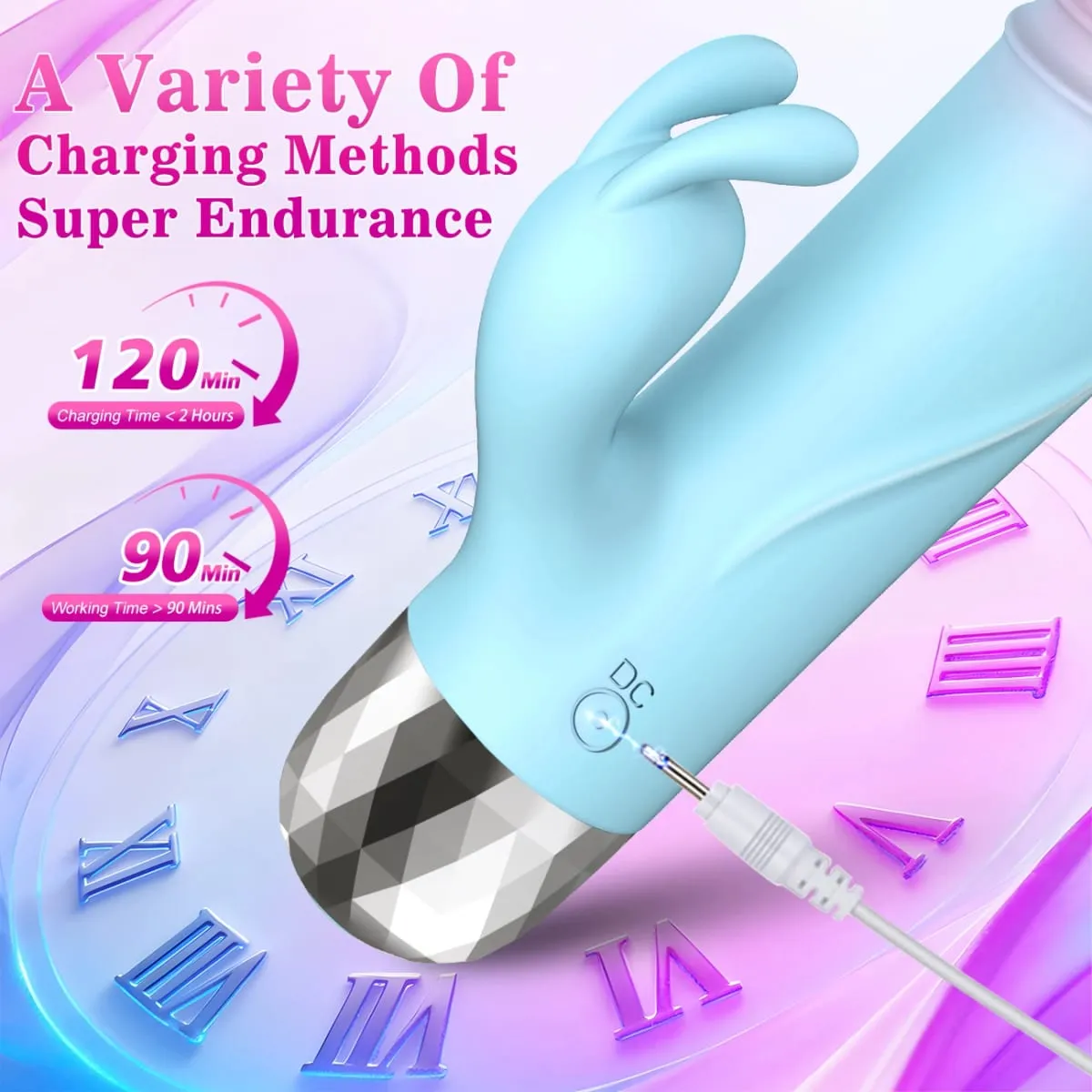 Powerful Rabbit Vibrator for Women Clit Stimulator G Spot Dildo Vibrating Vagina Massager Female Masturbation Sex Toys for Adult