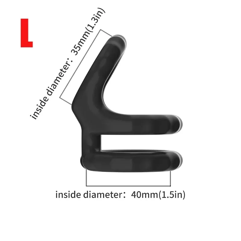 Anneau de verrouillage de sperme en Silicone, anneau de pénis masculin, retard réglable, éjaculation, anneau de verrouillage durable du Scrotum, jouets sexuels pour hommes, produits pour adultes — image 15