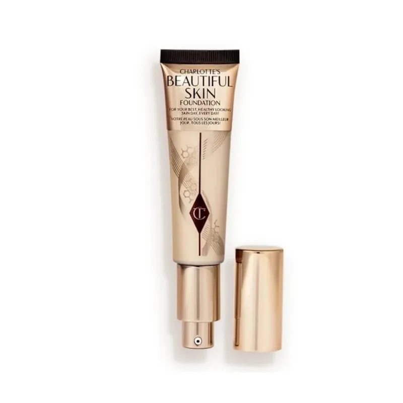 Charlotte Tilbury Airbrush Flawless Foundation Fond de Teint Belle Peau Fond de Teint Naturel à Couverture Complète Doux-Mat Radiant Glo — image 8