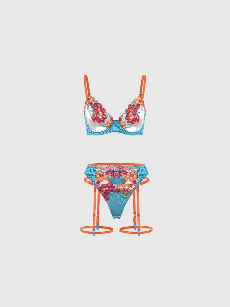I reggiseni ricamati da donna sono disponibili in set di reggiseni con ferretto — image 3