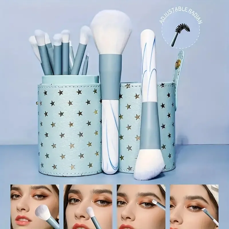 Ensemble de pinceaux de maquillage professionnels, 12 pièces, Premium, fond de teint synthétique, correcteur, poudre, fard à paupières, Blush, outils de beauté hygiéniques