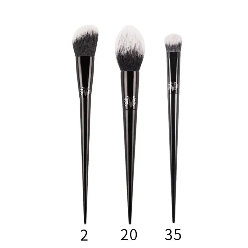 Kat Von D ensemble de pinceaux de maquillage et Kit fond de teint Blush surbrillance correcteur poudre sculptant pinceau fard à paupières marque KVD pinceau de maquillage — image 12