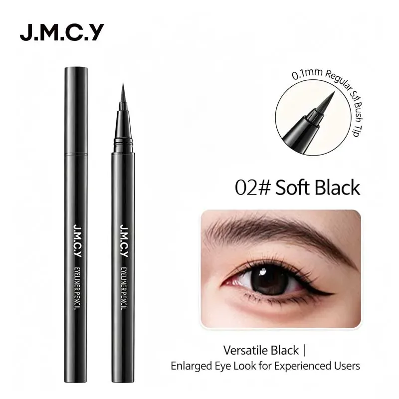 1 ชิ้นสีดำ Eye Make-up Liquid Eyeliner Lasting กันน้ำไม่ซีดจางเครื่องมือแต่งหน้าความงาม Quick Dry Non Halo Dye อายไลเนอร์ — image 8
