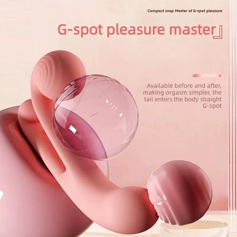 สีชมพู Snail Vibrator 10 โหมด G-Spot Dildo การเจาะ Flexbile Snail สำหรับ Perfect Clit Fit Stimulaiton Pleasur เพศของเล่นสำหรับผู้หญิง — image 4