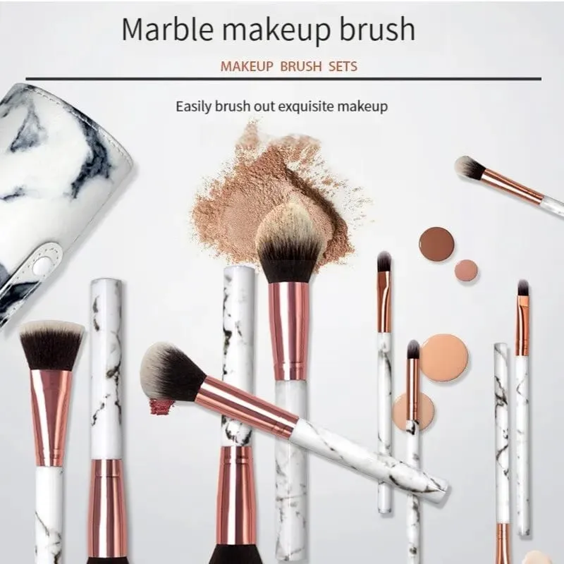 10-teiliges Set Make-up-Pinsel-Werkzeug-Set, kosmetisches Pulver, Lidschatten, Foundation, Rouge, Blending, Schönheit, Maquiagem, Beauty-Set für Party — image 2