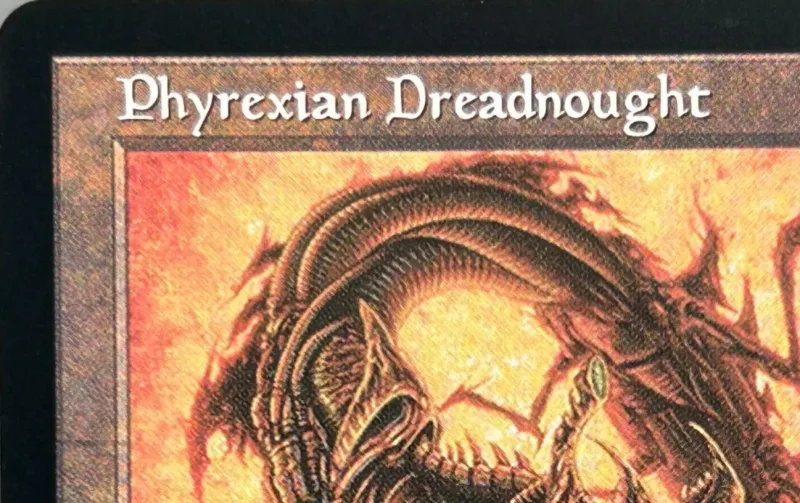 LK2 Gaea's Cradle Intuition Phyrexian Dreadnought Proxy TCG personalizado de alta qualidade/cartões de jogo colecionáveis ​​(papel de núcleo preto)