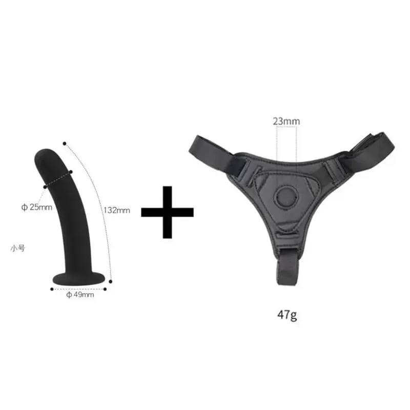 Lesbisk Realistic Strapon Dildo Trusser Strap-on Sele Bælte med Silikone Anal Plug Sugekop til Kvinder Gay Sex Legetøj — image 11