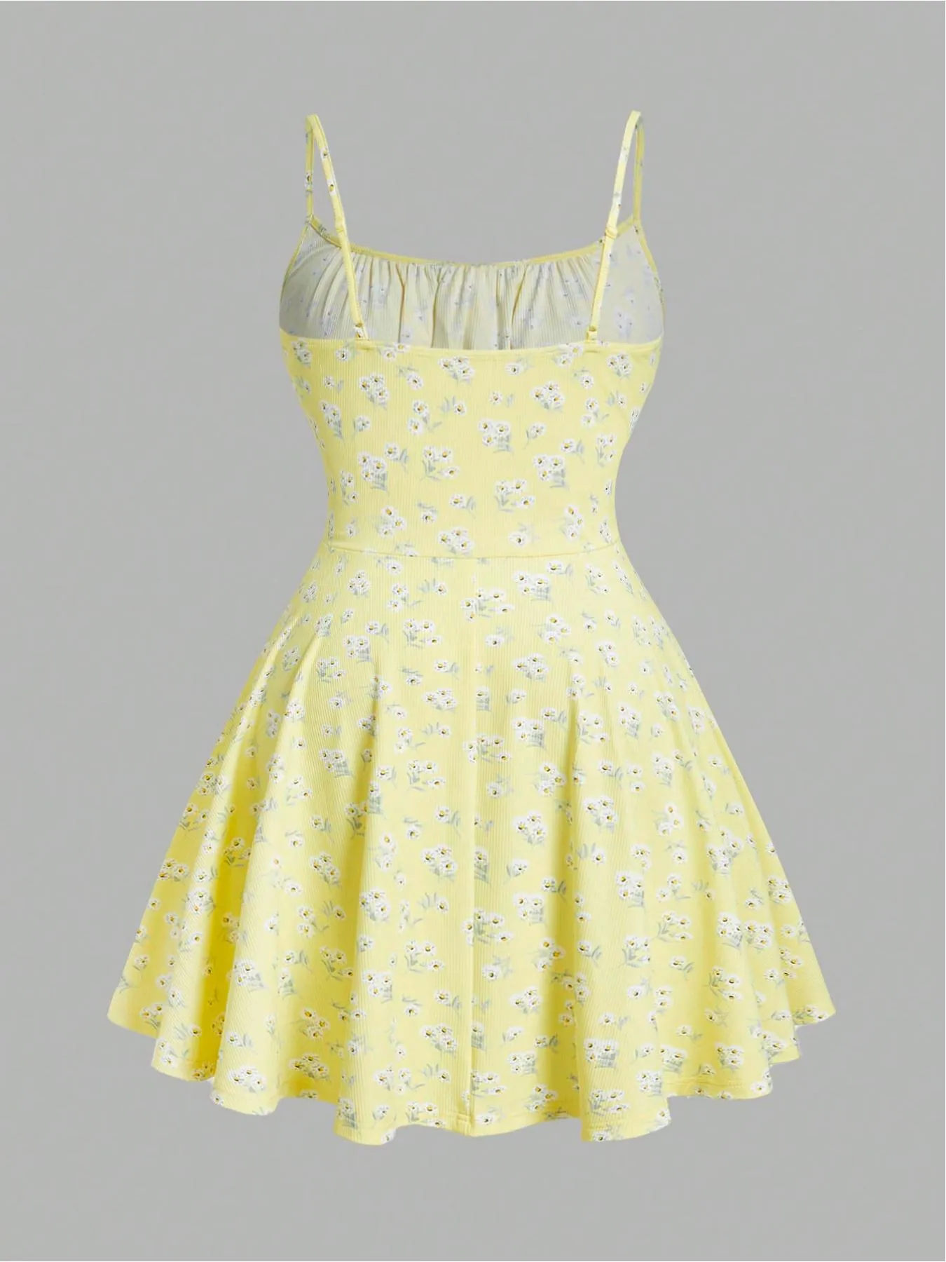 Abito quotidiano con stampa floreale colorata di nuova moda, elegante cinturino senza maniche, tinta unita, set in due pezzi — image 2