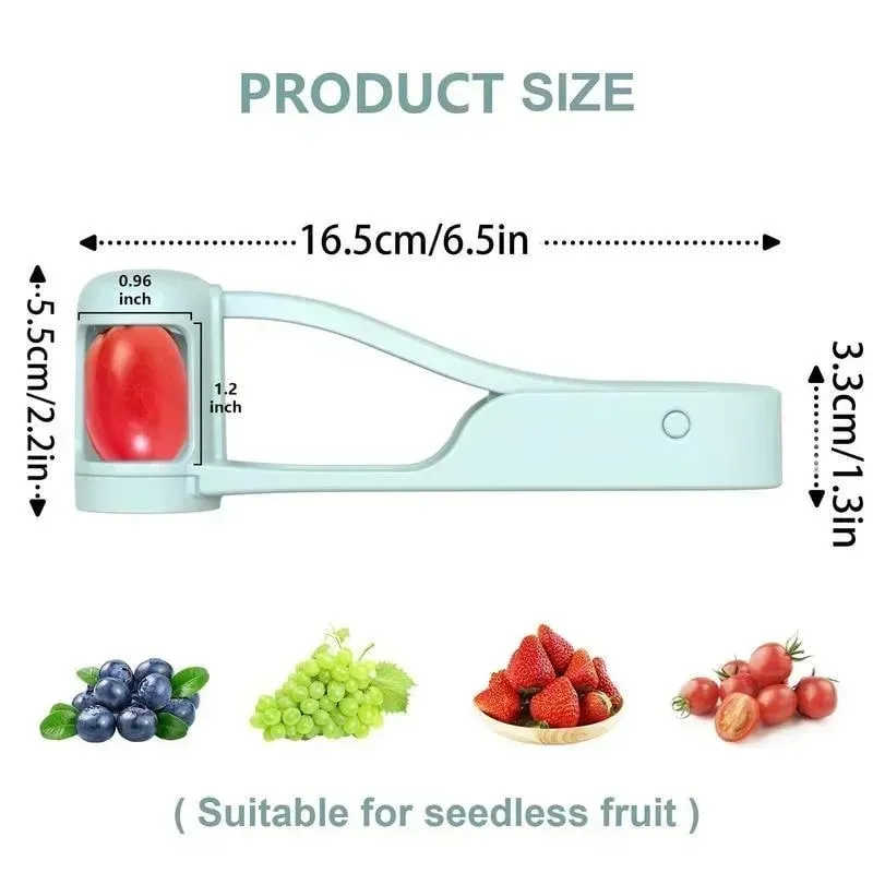 Tomatenschneider, Traubenschneider, Kirsche, Obst, Salat, Splitter, Artefakt für Kleinkinder, kleines Küchenzubehör, Schnitt-Gadget für Babys