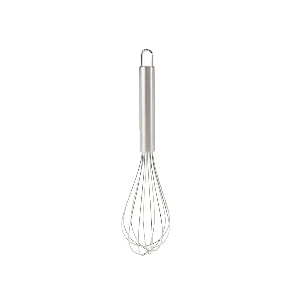 Fouet manuel en acier inoxydable, ustensile de cuisson moderne et Simple, Durable, résistant à la rouille, facile à fouetter, œufs, pâte à crème, facile à nettoyer, pour la cuisine à domicile, pour les amateurs de pâtisserie, gâteaux faits maison, desserts, Gadget d'agitation, 1 pièce