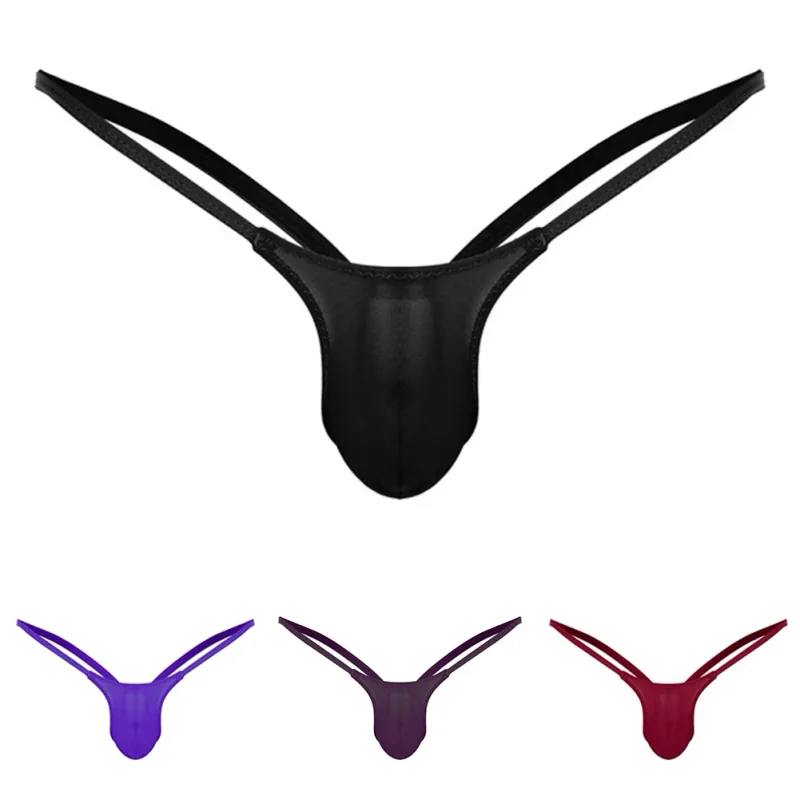 울트라 얇은 게이 남성 끈 팬티 g-문자열 원활한 남성 Jockstrap 마이크로 T 백 속옷 남성 문자열 비키니 수영복 파우치 언더 팬츠 A50 — image 11
