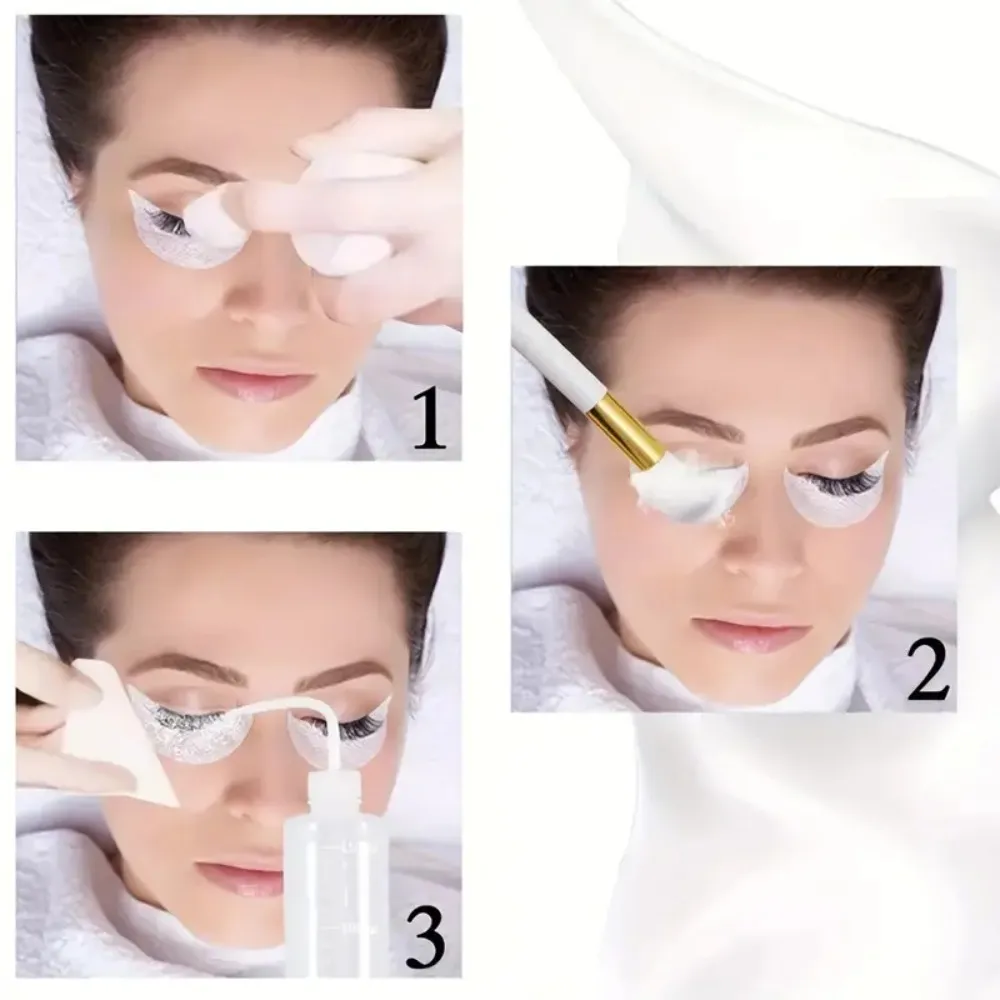 60ml Genopfyldelig lækagefri tomme skummoussepumpeflasker Lash Extension Cleansing Kit Blød børste 250ml skylleflaske Skønhedsværktøj — image 6