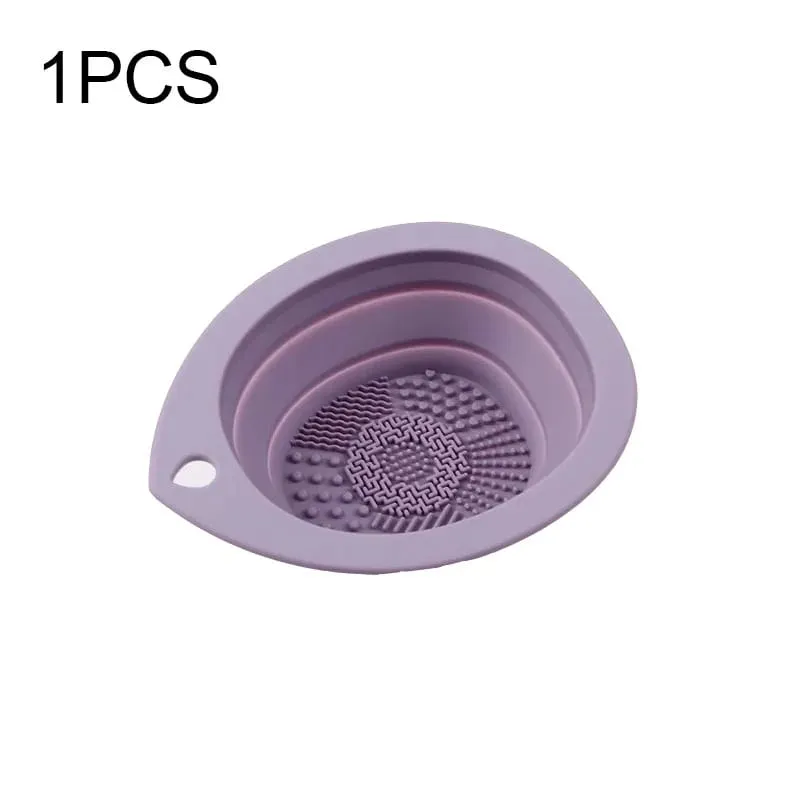 1/2PCS Tappetino per la pulizia del trucco in silicone per la pulizia dei pennelli per il trucco Pennelli per il trucco Strumento per la pulizia dei pennelli HZSQJGZ04