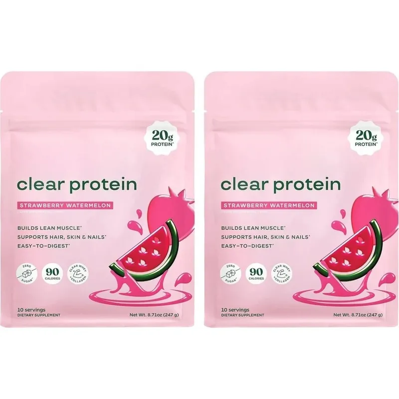 Polvere proteica trasparente con 20 g di proteine per porzione Miscela di enzimi digestivi e peptidi di collagene bovino - 10 porzioni — image 8