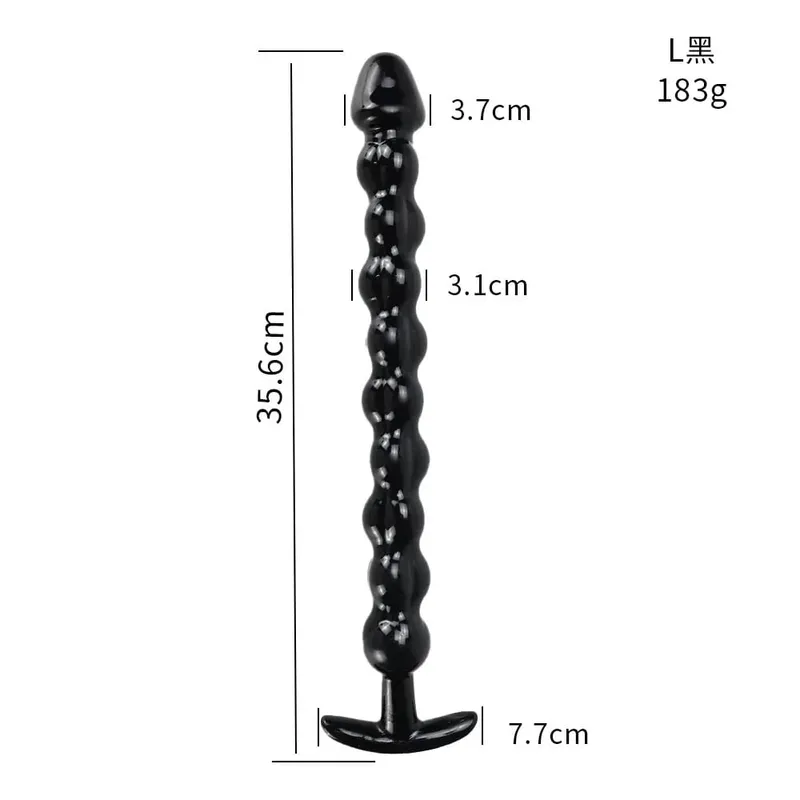40cm 유리 딜도 라구 딜도 인공 성기 딕 크리스탈 항문 구슬 엉덩이 플러그 전립선 마사지 성인 여성을위한 자위 섹스 토이 — image 14