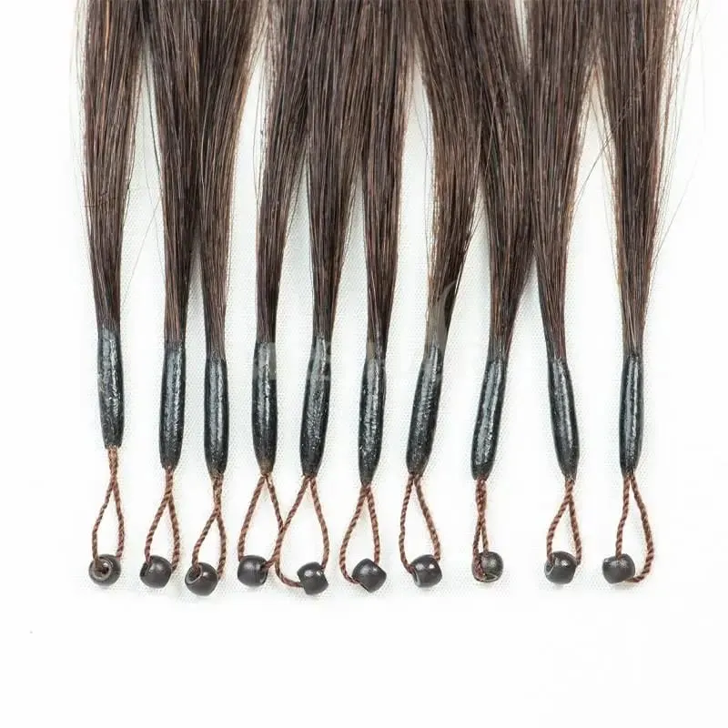 8D-Haarverlängerung, Fischlinie, Mikro-Link-Haarverlängerungen, menschliches Haar, unsichtbare Nano-Ringe, Perlen, 0,6 g/Stück, 50 Stränge/Packung, 30 g/Packung — image 4