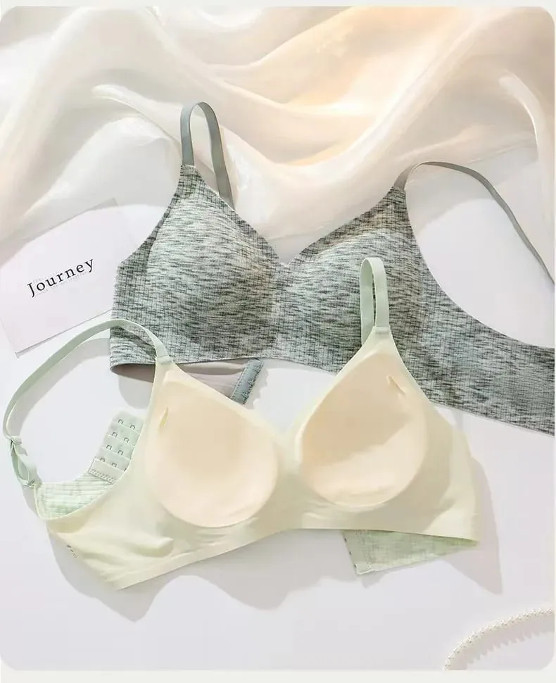 ผู้หญิง Non-trace Jelly Push-Up Bra นุ่มสบาย Anti-Sagging ชุดชั้นในไม่มี Underwire สำหรับทุกวัน W — image 6
