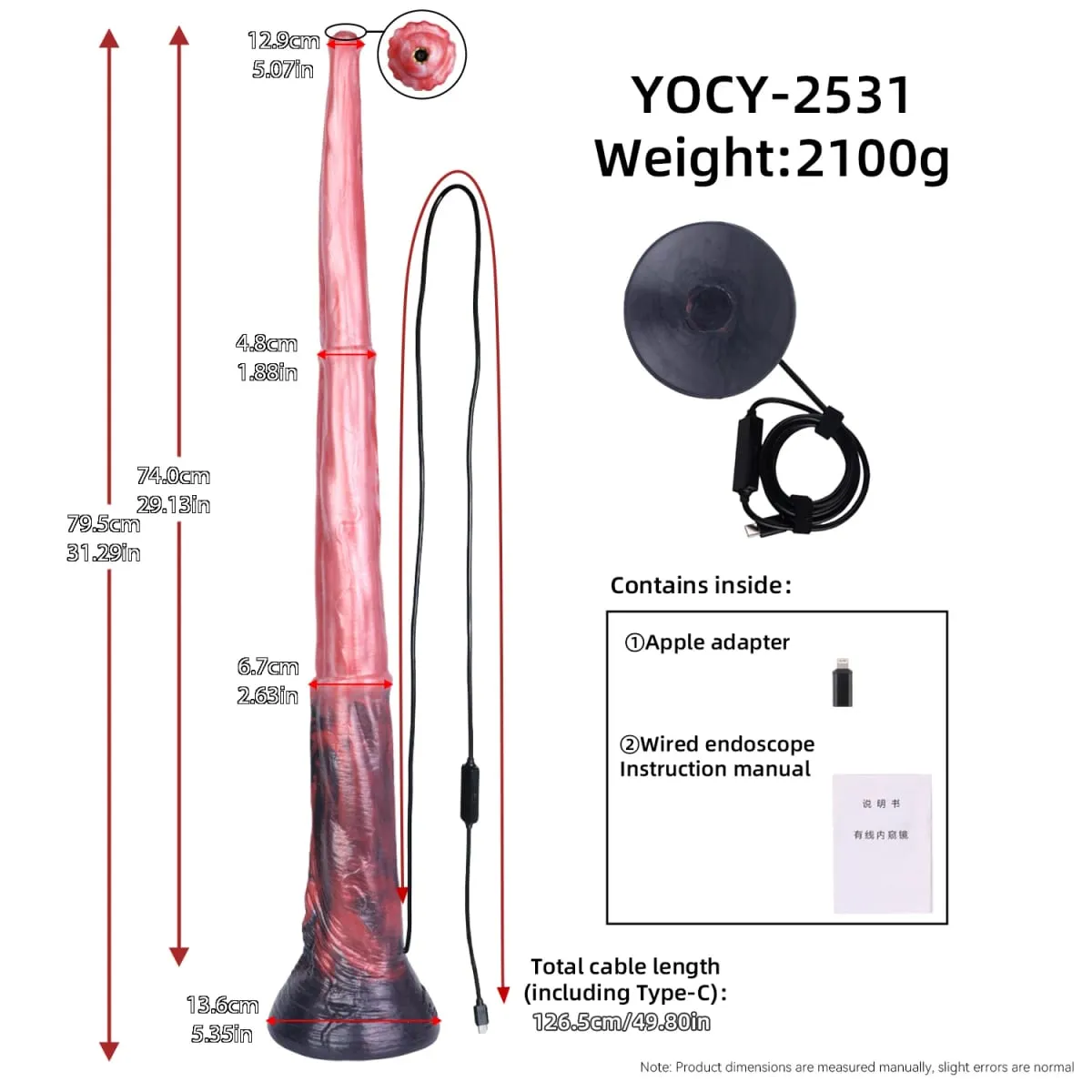 Huge Horse Dildo Anal Dilator APP Controlled Speculum Camera Anus Expansion Long Peekable Silicone Butt Plug Adult Sex Toys — image 6