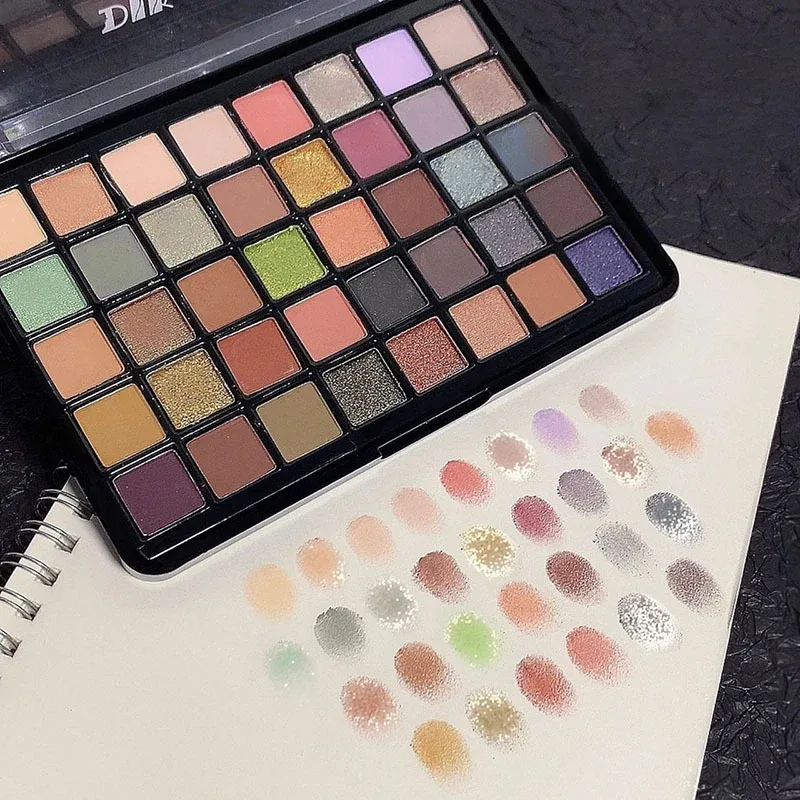 Palette de fards à paupières scintillants, 40 couleurs, pigments mats et scintillants, résistants à l'eau, maquillage coréen pour les yeux, cosmétiques — image 6