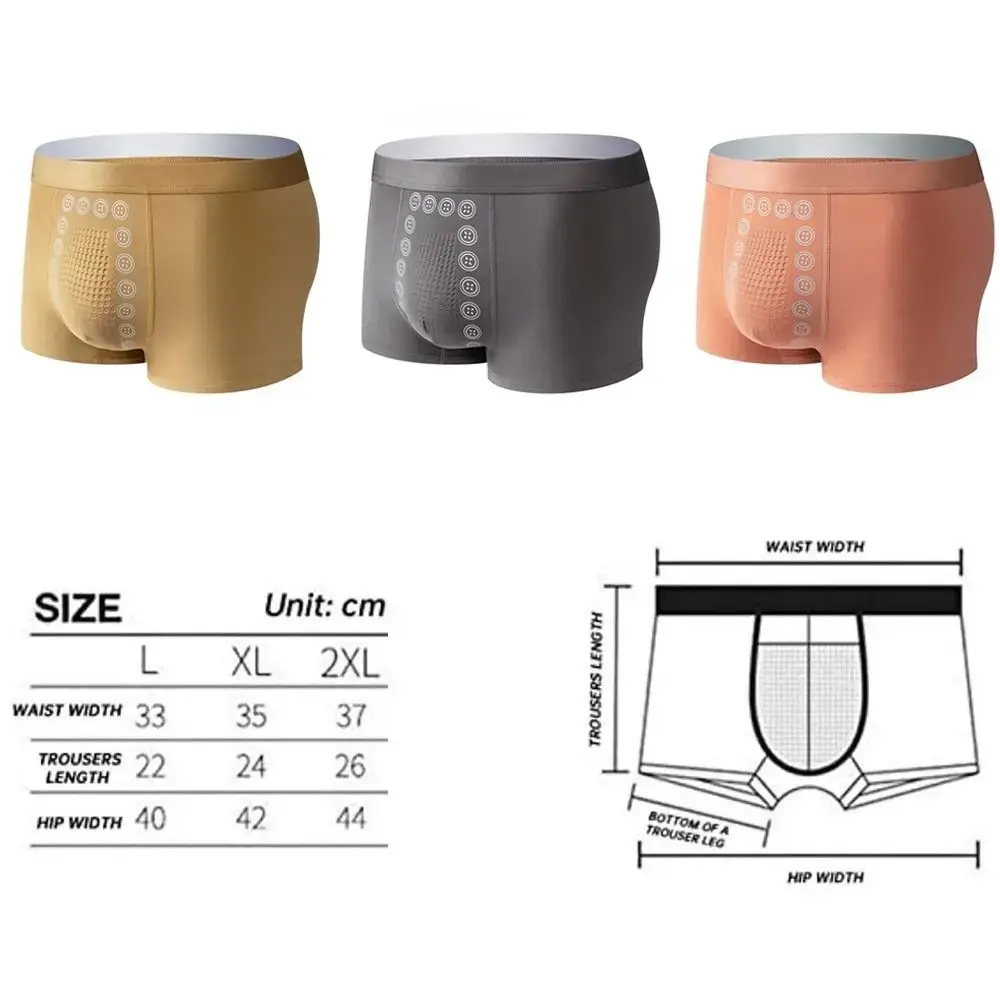 Energy Field Therapy Men's Underwear Elastic Polyester Fibre Long Lasting Slim Briefs Breathable Magnetic Therapy Men Underwear — image 5