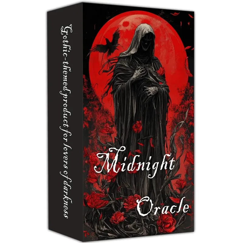 Midnight Oracle Card Deck Gothic Dark Fantasy-temakort inkluderer papirinstruktioner perfekt til entusiaster og samlere