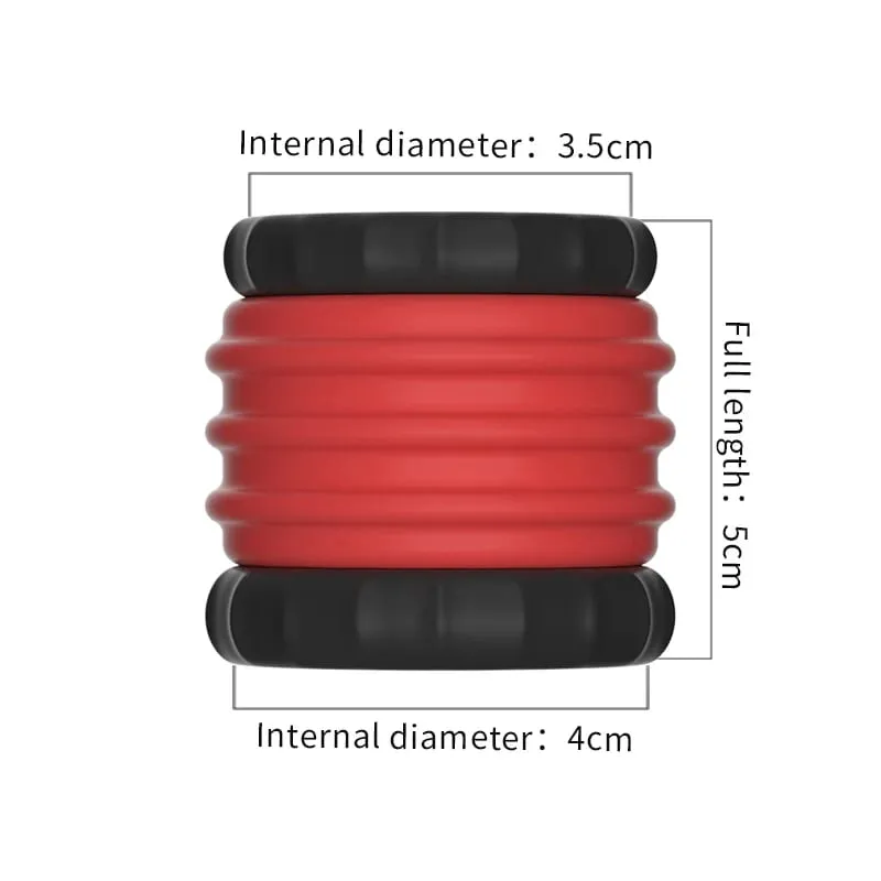 3pcs Male Penis Lock Cock Ring Set Erection Delay Time Ejaculation Penis Ring Enlargement Ball Stretcher Sex Toy for 18+ Big Man — image 9