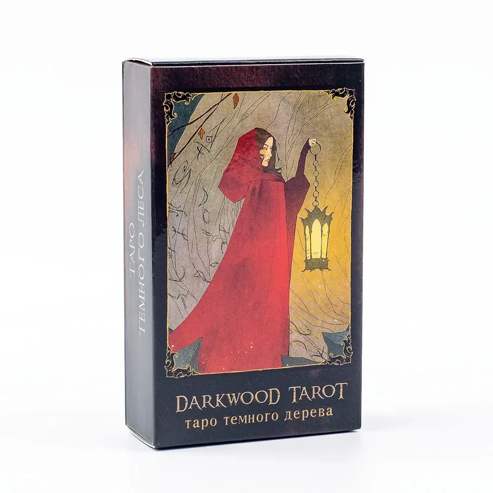 Jeu de Tarot en bois sombre, 78 cartes, Visions russes, édition Divination, jeux de société, 10,3x6cm