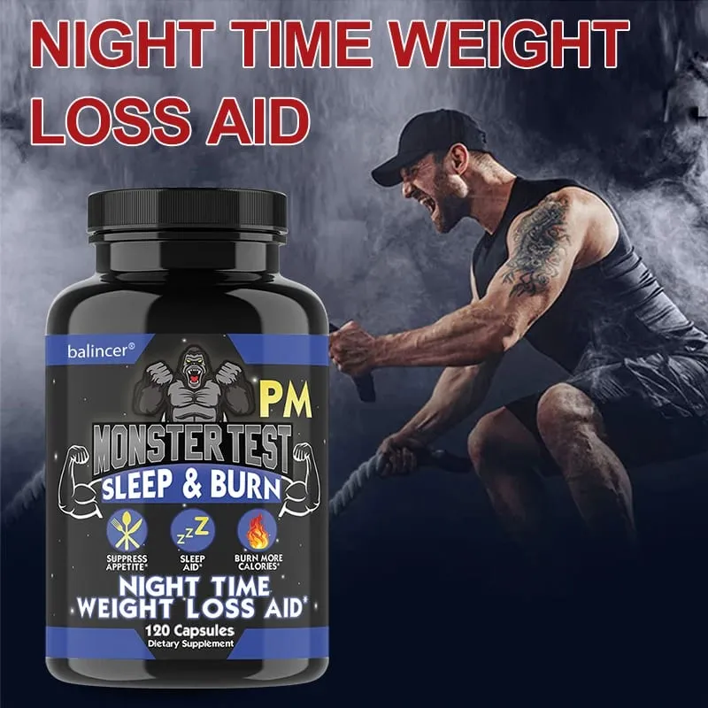 Suplemen Pembakar Lemak Malam Hari - dengan Ekstrak Tumbuhan Alami & Pengelolaan Berat Badan Magnesium Seng Unisex — image 5