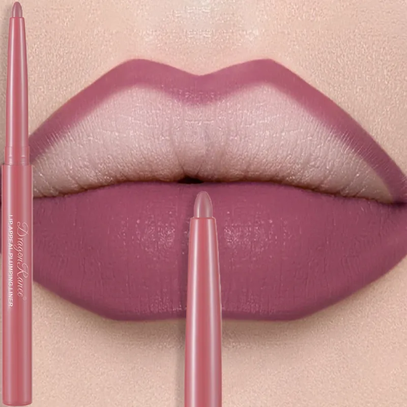 Matita per labbra luccicante pastello opaco matita per labbra impermeabile a lunga durata pasta di fagioli nudi rossetto rosso velluto contorno labbra trucco — image 10