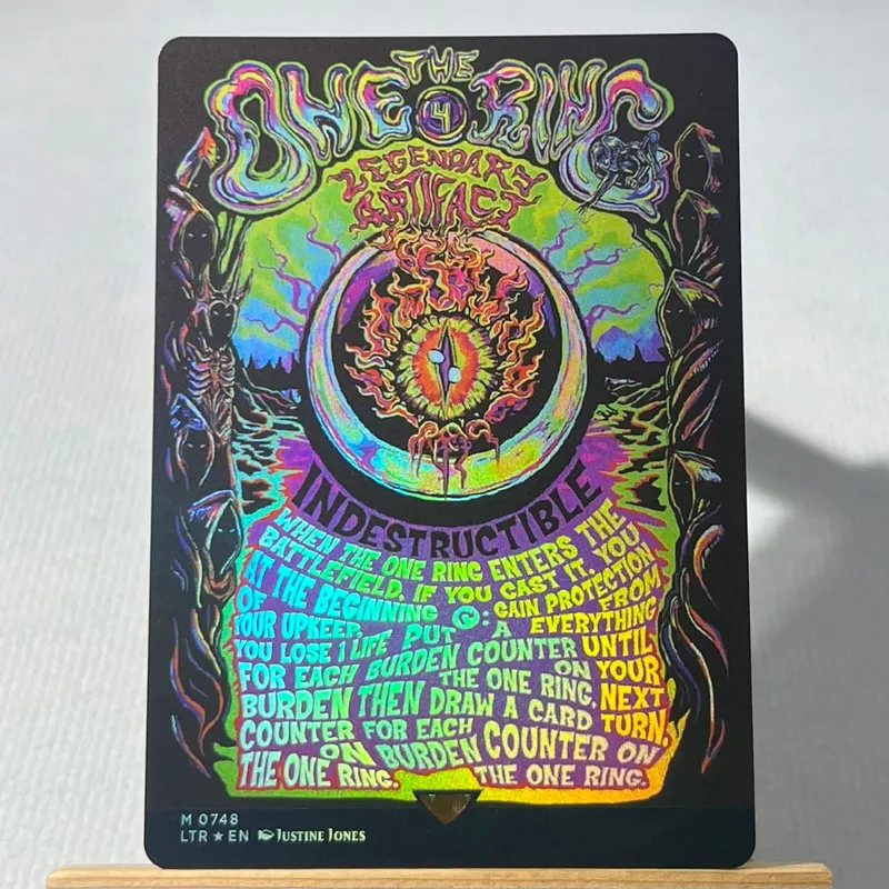 TCG Proxy Cards Deck Borad Games โฮโลแกรมเดี่ยว Black Lotus Power9 Dual Lands The One Ring — image 14