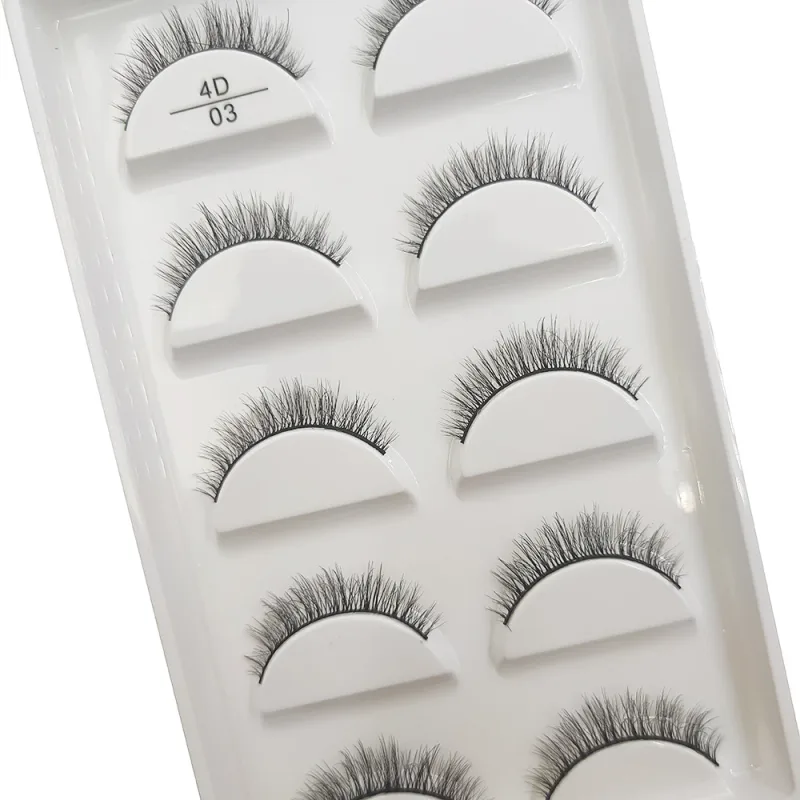 New 5 Pairs Natural Mink False Eyelashes Makeup Short Eyelash Extension Fake Eye Lashes Faux Cils Make Up Beauty Cilios — image 3