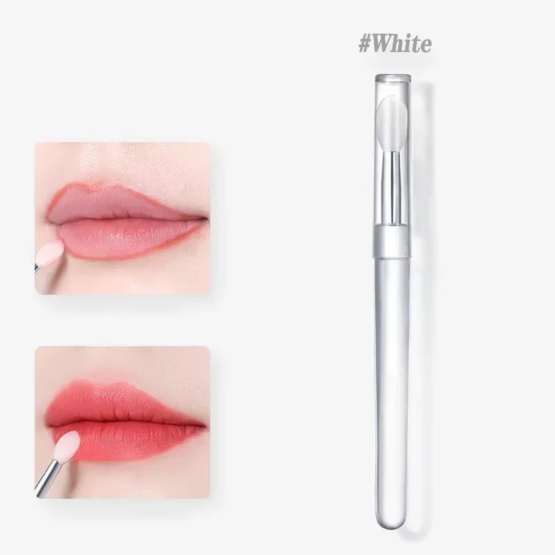 Silicone Lip Mask Brushes (Transparent/Pink)- Portable Lip Scrub Applicator Soft Silicone Tip for Lip Balm/Lip Mask — image 8