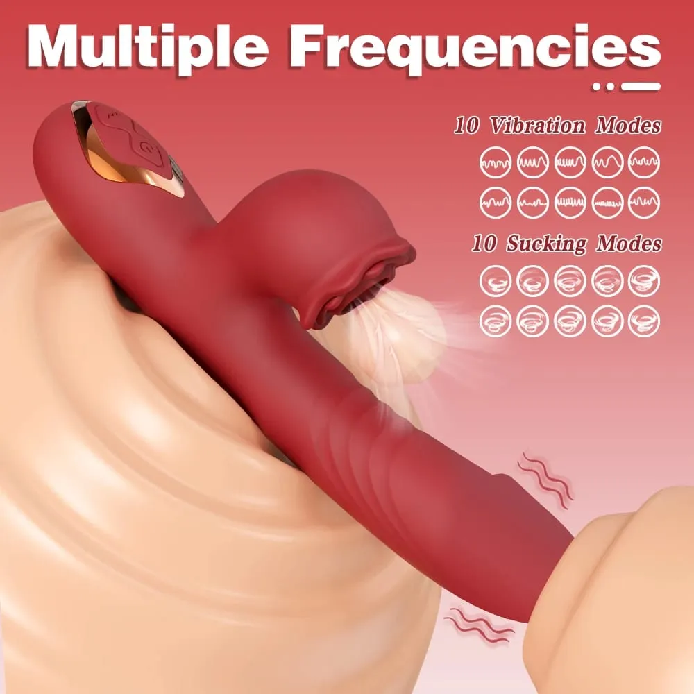 Potente vibratore vibrante succhiatore Sucker femminile stimolatore del clitoride Punto G massaggiatore vibratore Articoli per adulti Giocattoli del sesso Negozio per le donne — image 3