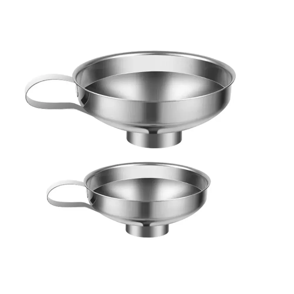 Entonnoir de cuisine en acier inoxydable de qualité supérieure, conception à grande bouche pour la mise en conserve de confiture, d'huile et de liquide, à usage domestique — image 11