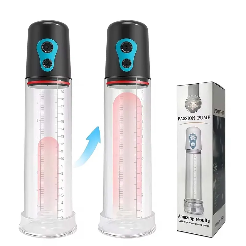 Bomba de pene eléctrica automática, masajeador de succión al vacío masculino, retraso de ampliación, pantalla LED, masturbación, Juguetes sexuales para adultos para hombres — image 8