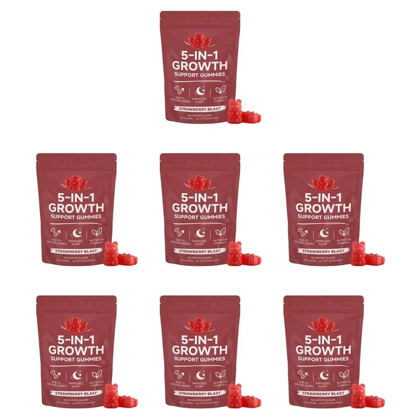 Gummies nutritionnelles avec vitamine K2 D3 Calcium et magnésium pour la santé des os et la relaxation Soutien au bien-être du sommeil Adultes 60 Gummies — image 12