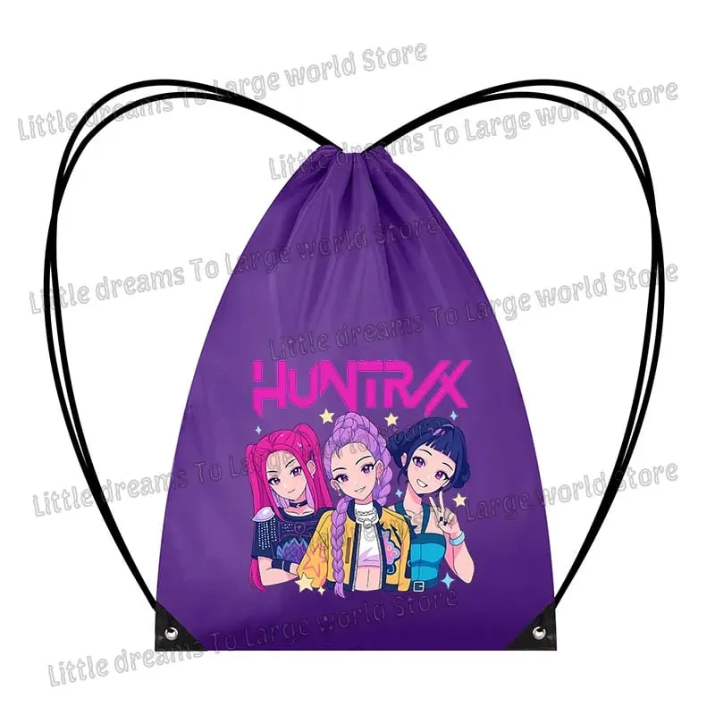 Anime Figure Drawstring Bag Portable Backpack Large Capacity Gym Sports Clothes Organizer Storage Pouch Bundle Pocket Women Gift — image 27