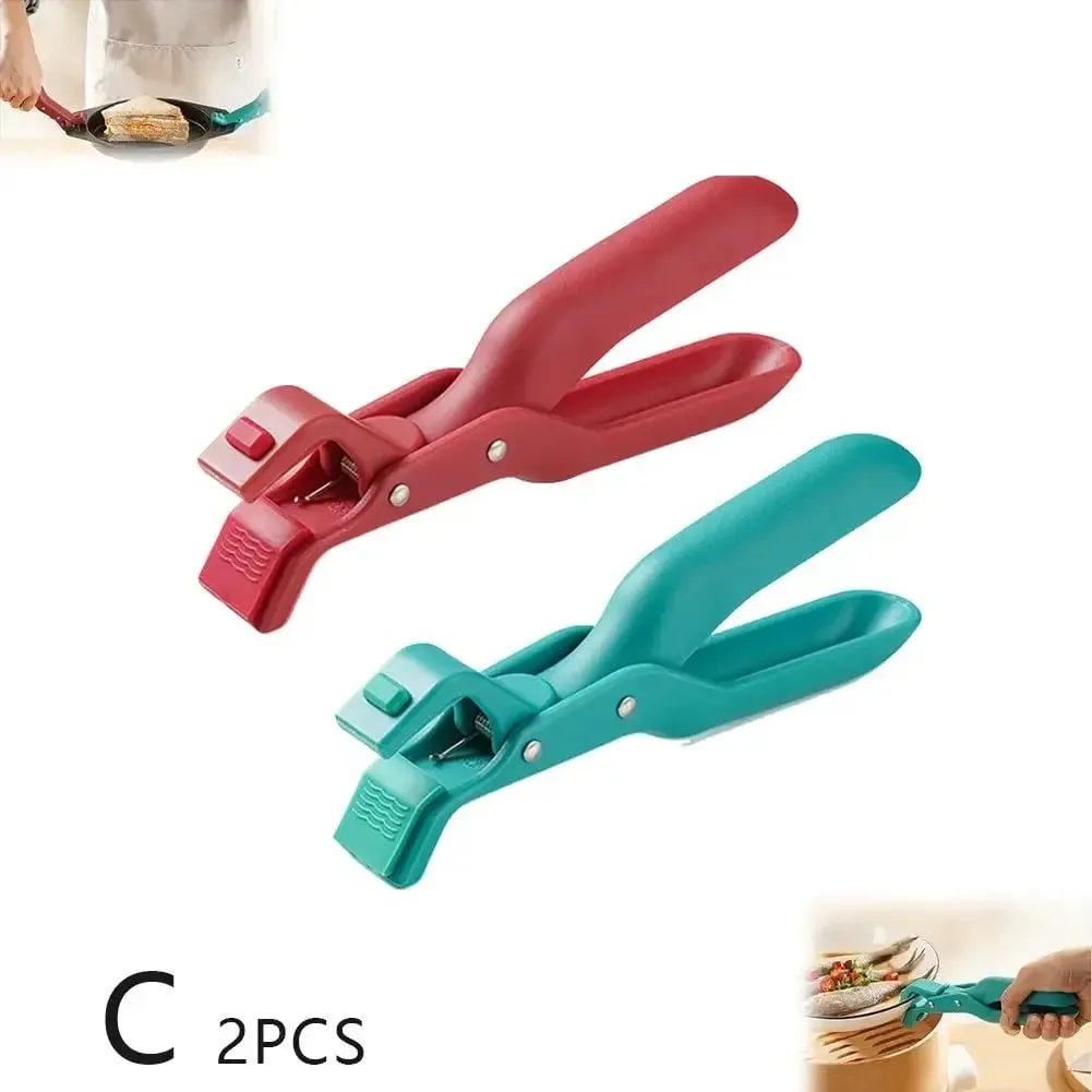 Mehrzweck-Anti-Verbrühungs-Schüsselhalter-Clip, einfarbig, Anti-2-Verbrühungs-Haus-Clip-Werkzeuge, Silikon, Küche — image 12