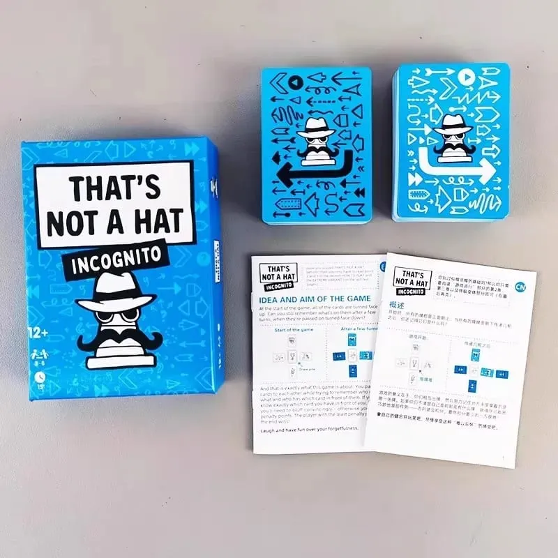 Gioco da tavolo That's Not a Hat Happy Party Game Set con carte base ed estese per 3-8 giocatori per tutte le età: bluff divertenti e memoria — image 6