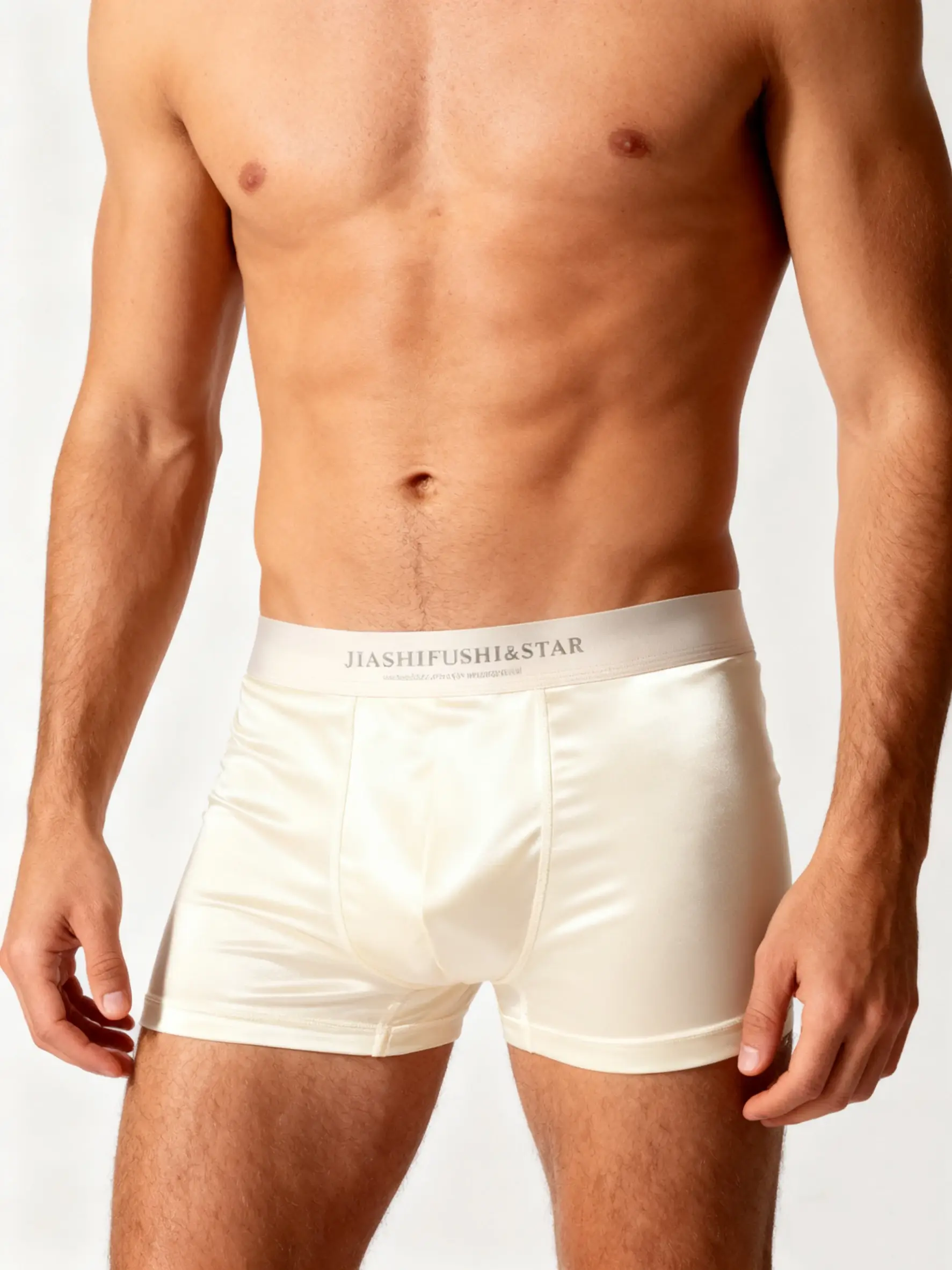 4 Stück/Los atmungsaktive Faser-Boxhose für Herren, bequeme, atmungsaktive Unterwäsche, Strickstoff mit mittlerem Stretch, einfarbig — image 14