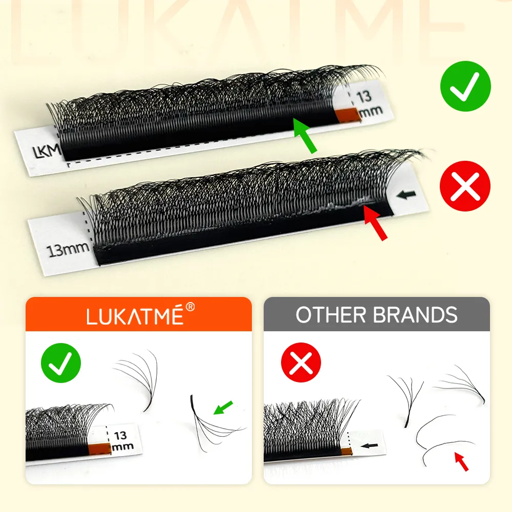 Brown 5D M Curl Fox Eyelash Extensions 7-14mm Premium Soft Volume 5D Lashes Foxy Eye Brown False Mink 5D W Eyelashes — image 5