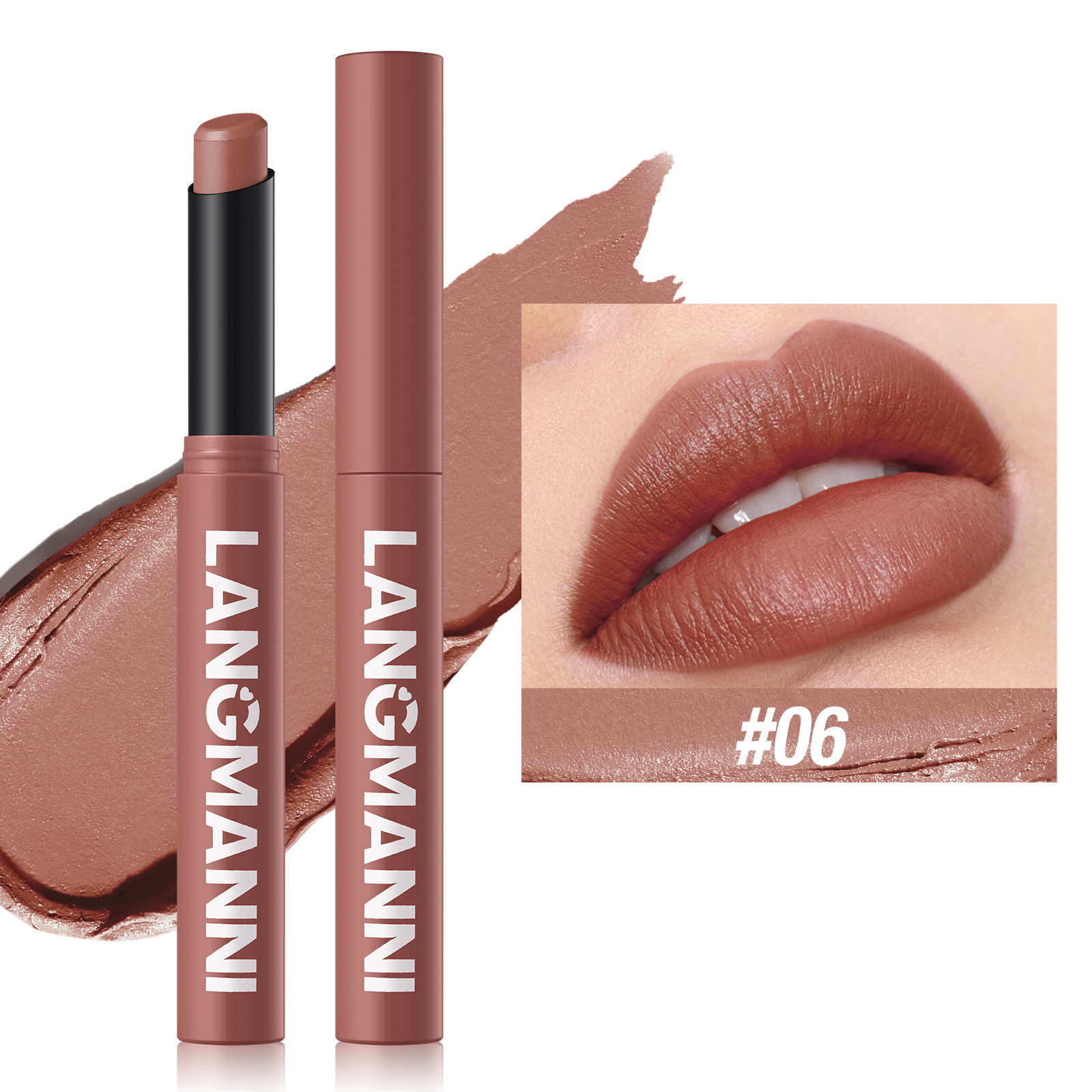 12 Color Matte Lipstick Pencil Waterproof Long Lasting Non-Stick Cup Lip Stain Tint Cosmetic Nude Lipstick Pen Makeup Maquillage — image 13